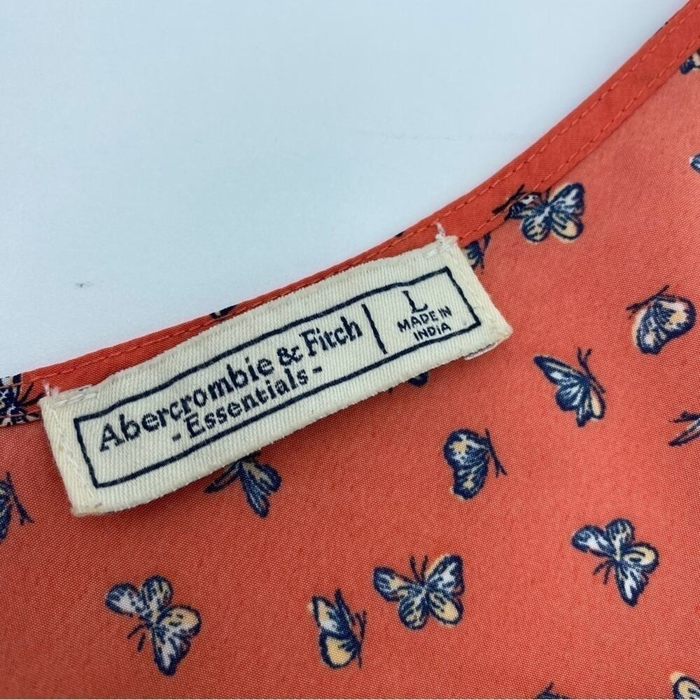 Abercrombie & Fitch Woman’s Tank Top Large Butterfly Print - Picture 4 of 6